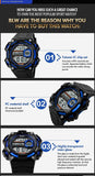 Heavyweight Chronograph Dual Time Trendy Sports Watch For Boys (5000-3)