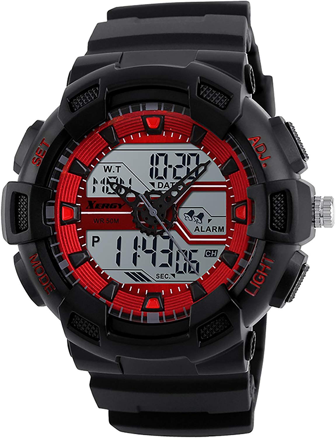 Heavyweight Analog Digital Watch Three Time Zone (5002-2)
