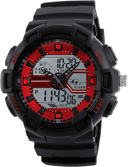 Heavyweight Analog Digital Watch Three Time Zone (5002-2)