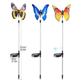 Solar Butterfly Outdoor Garden Lights Multi Color (Pack of 3)