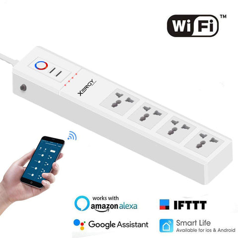 Smart Power Strip, Wi-Fi Surge Protector USB Ports Home Automation (Pack of 1)