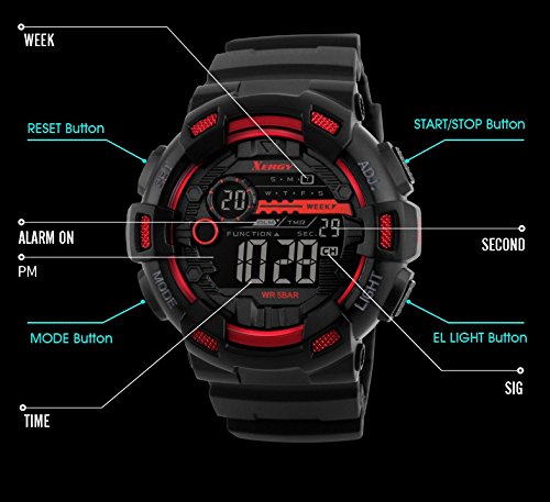 Heavyweight Chronograph Dual Time Trendy Sports Watch For Boys (5001-3)