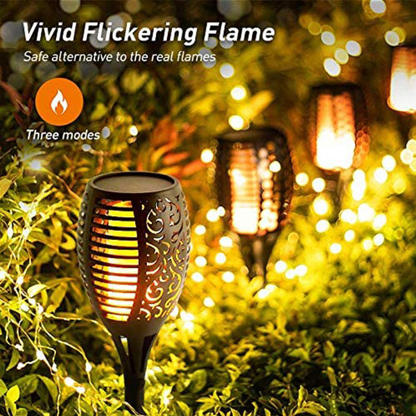Solar Flame Mashaal Torch Outdoor Garden Light Waterproof LED