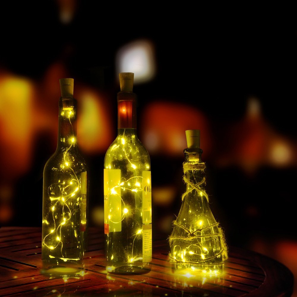 Cork Shaped Fairy String Light - Warm White - 2 Mtr (Pack of 2)