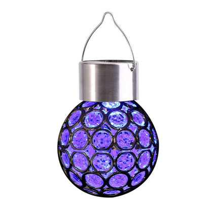 Solar Hanging Lights, 7 Color Changing Globe Lantern (Pack of 1)