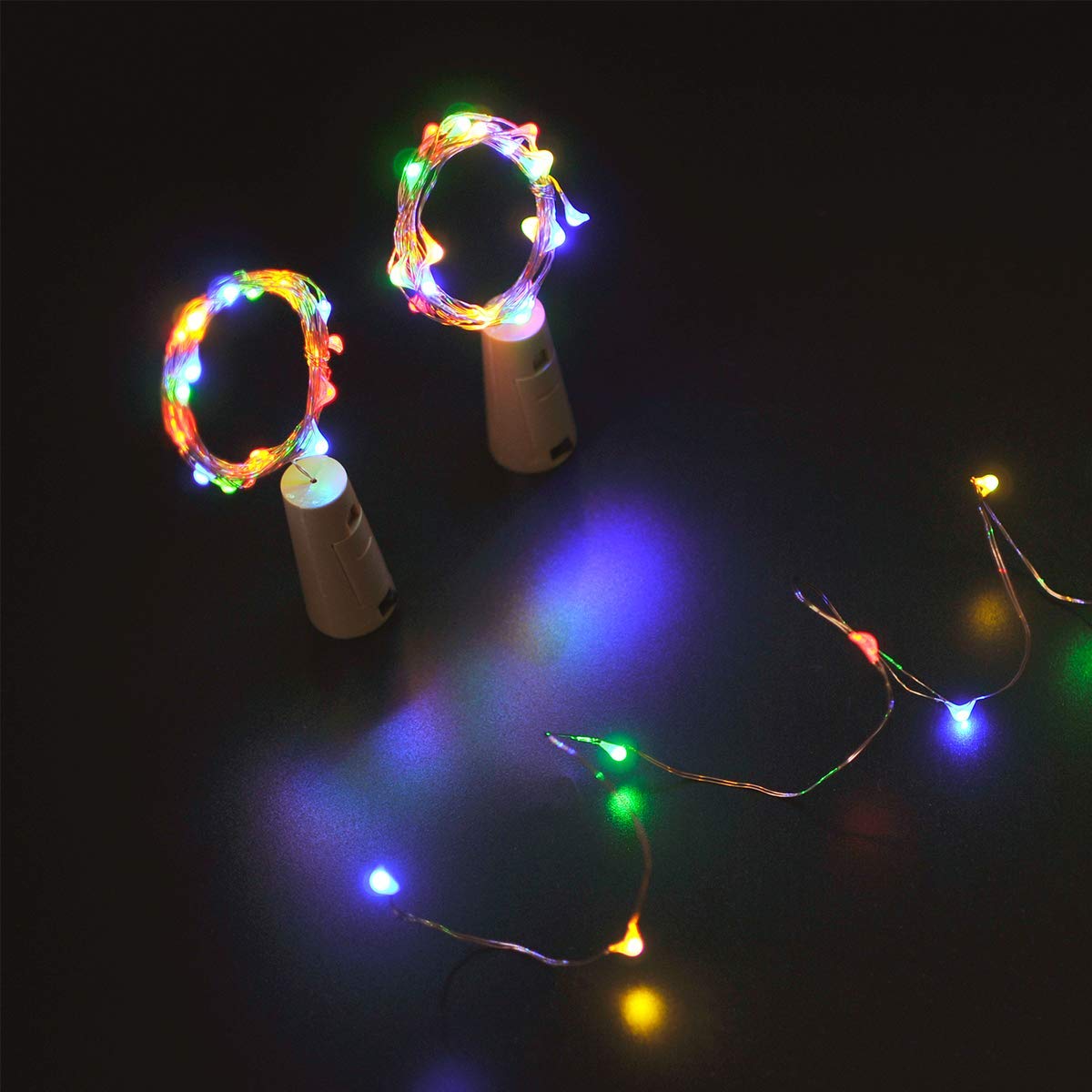 Fairy String Light Cork Shaped Multi Color Bottle Light (Pack of 3)