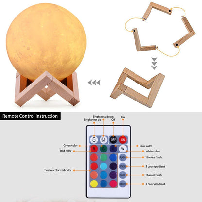 Xergy RGB multicolor Remote controller for Moon lamp