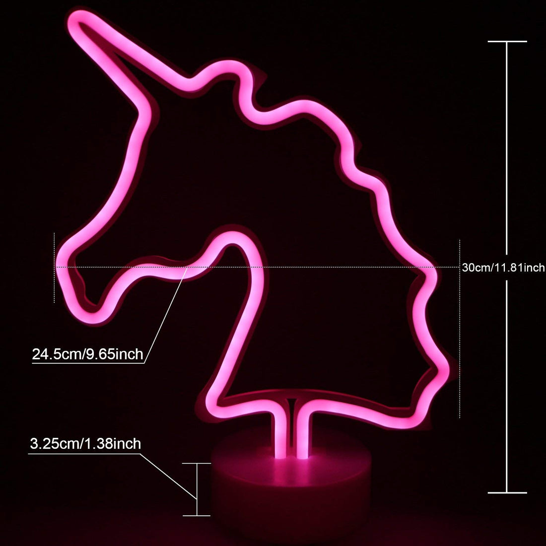 Unicorn Shaped Neon Light ( Pink )