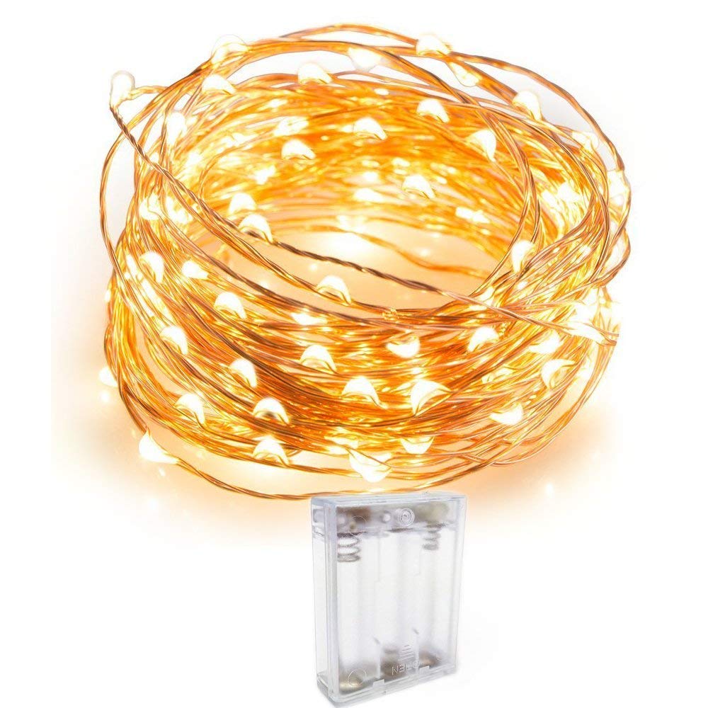 String Lights 5 M 50 LED's Battery Box Warm White (Pack of 1)