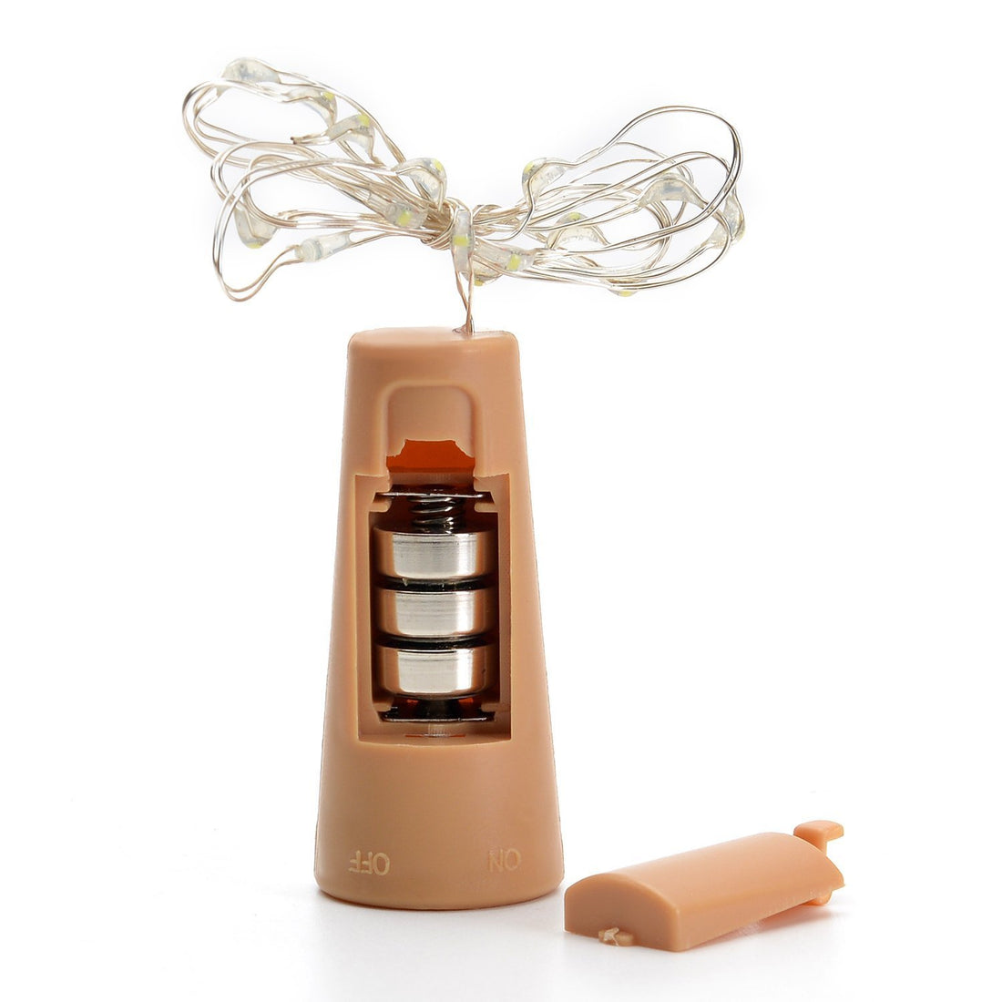Cork Shaped Fairy String Light - Warm White - 2 Mtr (Pack of 10)