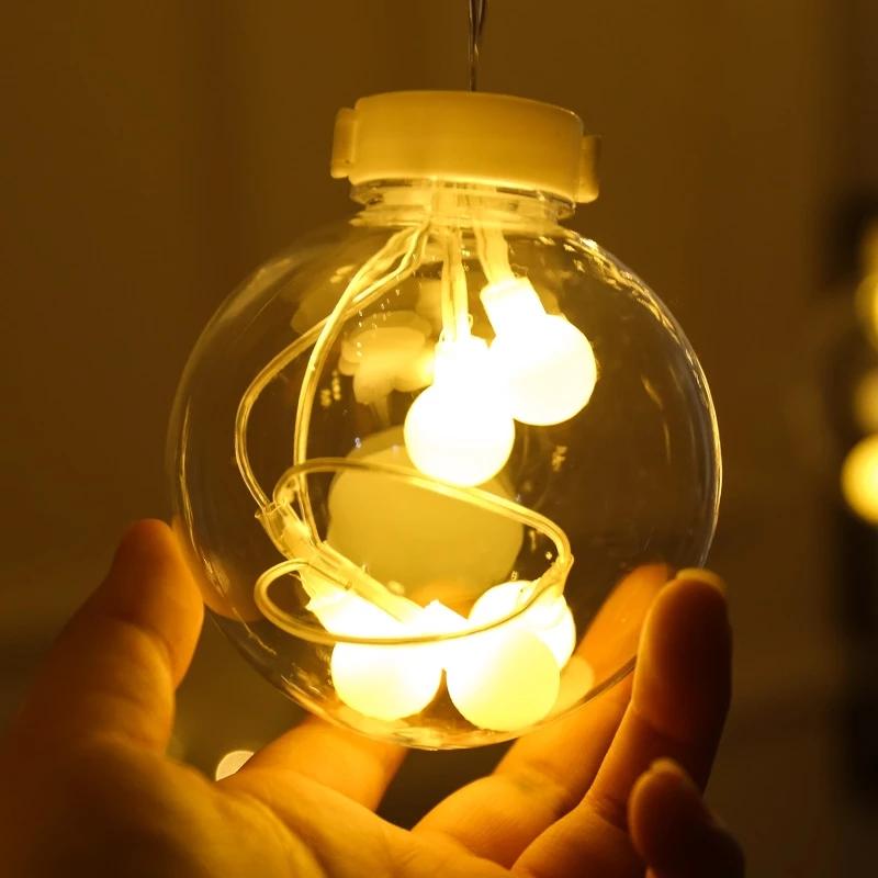 96 Led, 12 Wishing Ball LED Curtain String Lights (Warm White)