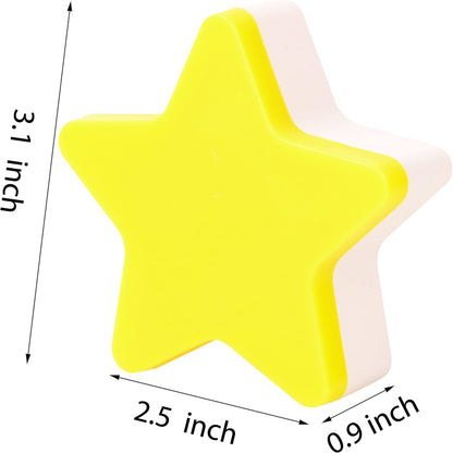 Xergy Star Shape LED Plug-in Night Light for Kids Dusk to Dawn Sensor Star Night Lights Pentagram Shaped LED Light Lamps for Bedroom Bathroom Kids Room, Children Sleep (Warm White)