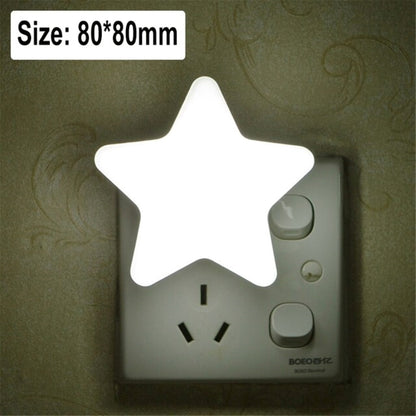 Xergy Star Shape LED Plug-in Night Light for Kids Dusk to Dawn Sensor Star Night Lights Pentagram Shaped LED Light Lamps for Bedroom Bathroom Kids Room, Children Sleep (Cool White)