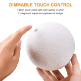 3D Moon Lamp 10 cm with Touch Control 2 Colors (Pack of 1)