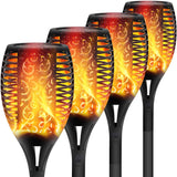 Solar Flame Mashaal Torch Outdoor Garden Light Waterproof LED (Pack of 4)