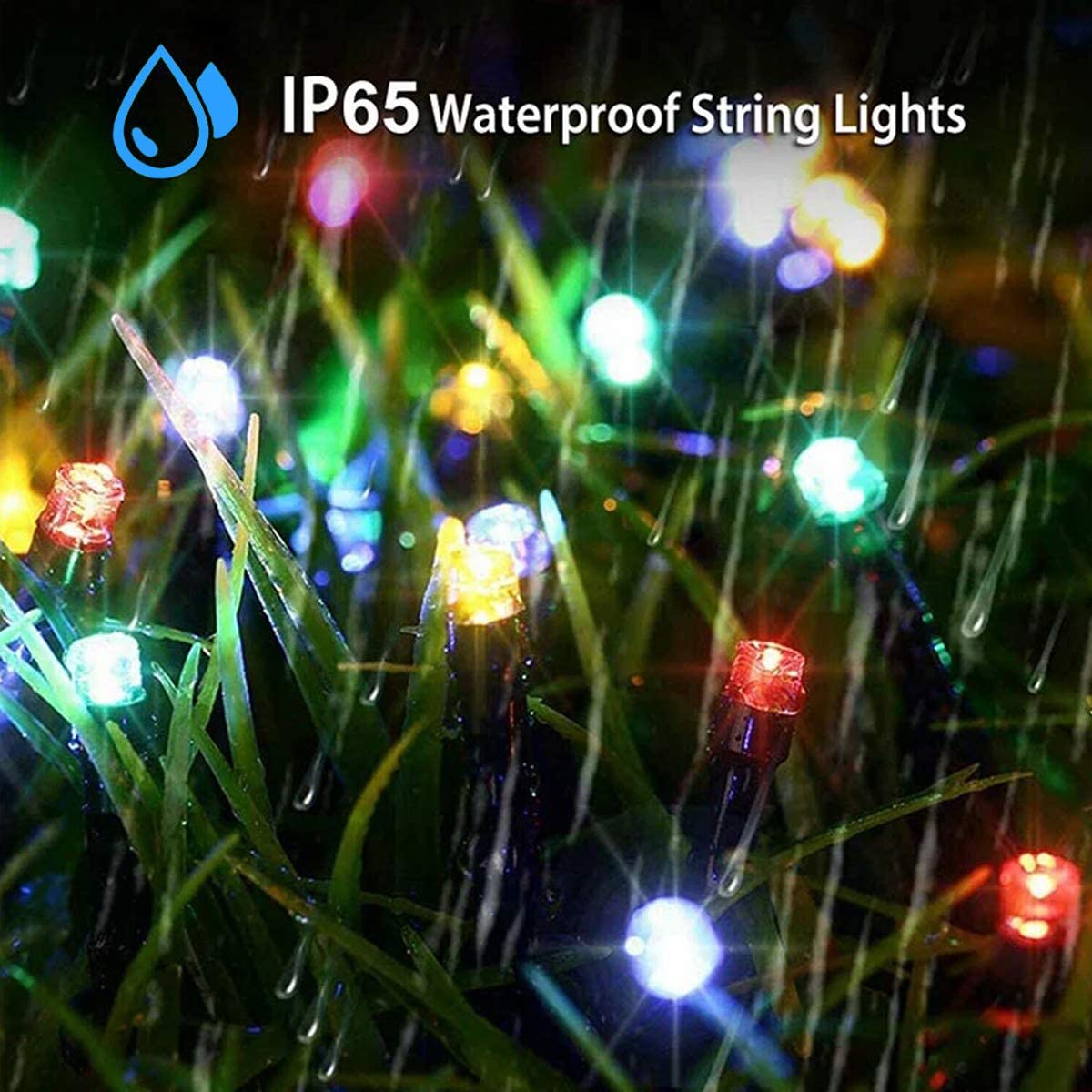 Xergy Solar Powered Led String Light for Outdoor Decoration Solar Ladi - 120 LED's (Multi Color)