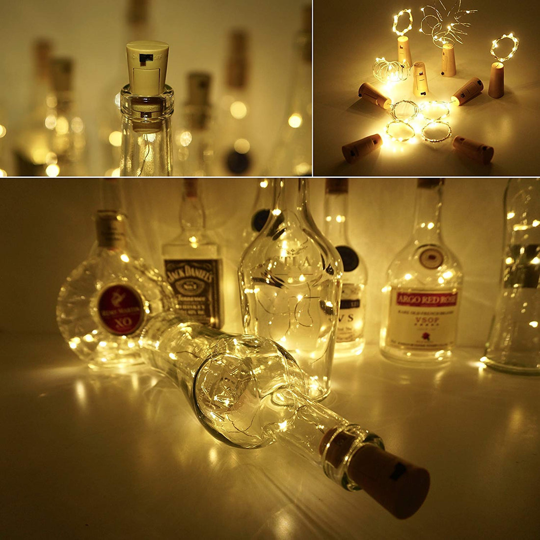 Cork Shaped Fairy String Light - Warm White - 2 Mtr (Pack of 10)