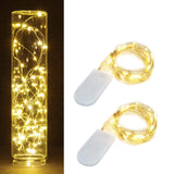 Starry String Light Warm White Battery Powered Button Light (Pack of 2)