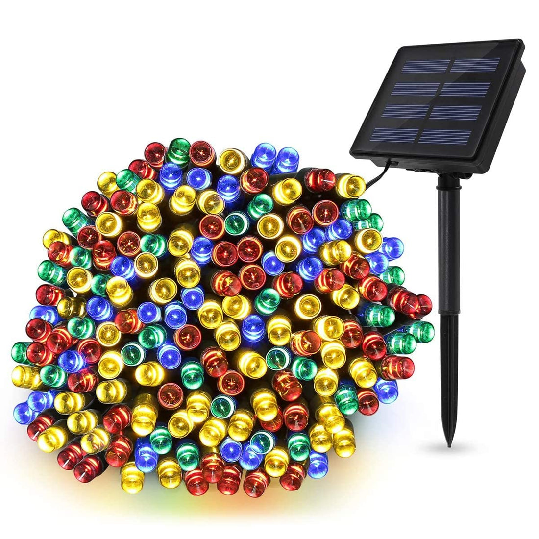 120 LED Solar Powered LED String Light - 12 Mtr ( Multicolor )
