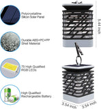 Solar Lantern, Flicker Flame LED Candle Lantern Solar Powered (Pack of 1)