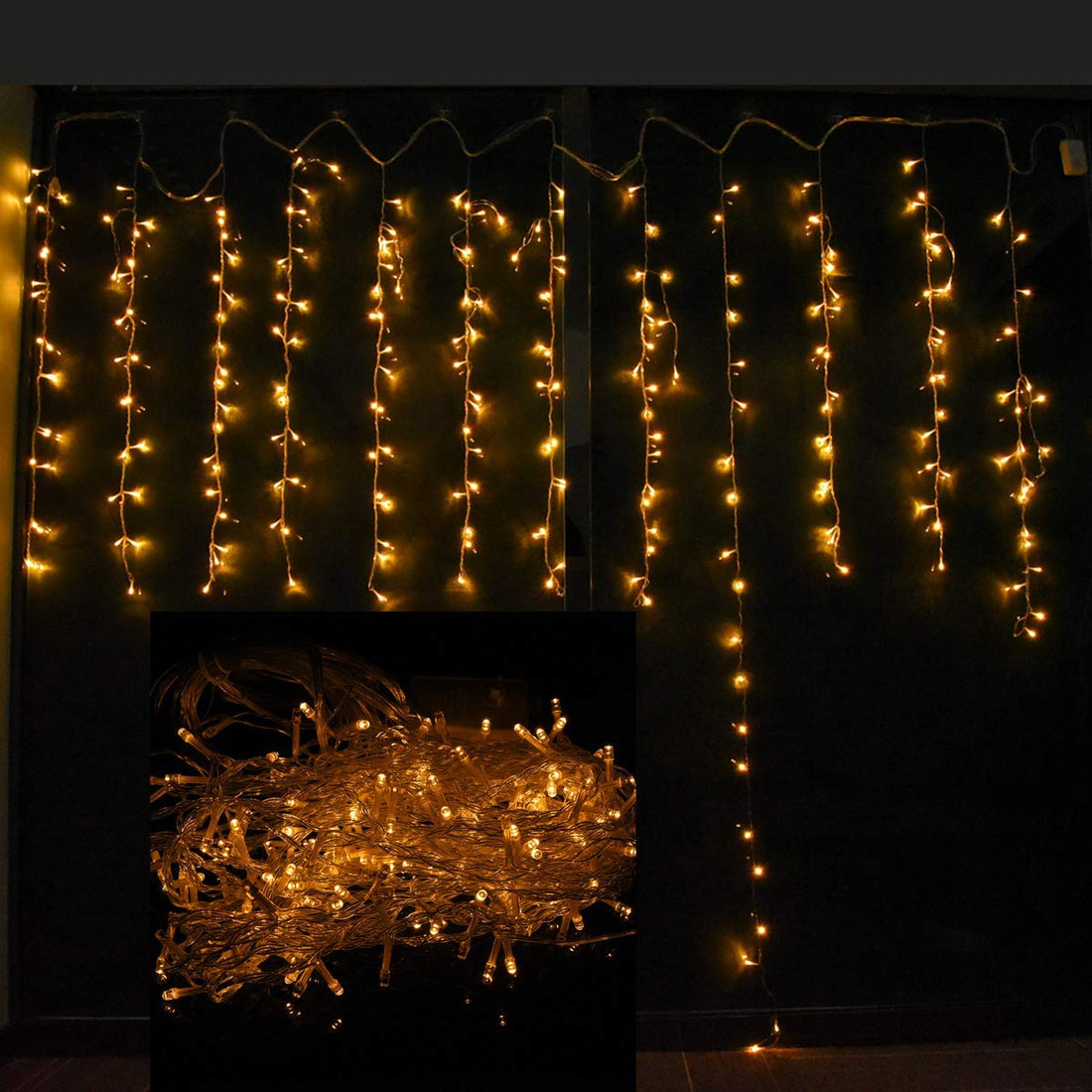 Curtain Light 240 LED with 8 Mode 3x2 (Pack of 1)
