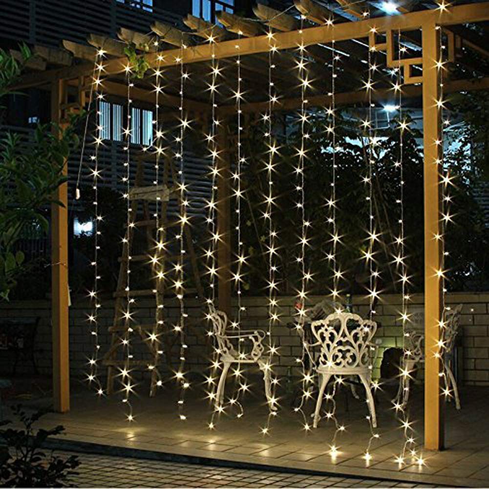 Curtain Light 300 LED with 8 Modes 3x3mtr (Pack of 1)