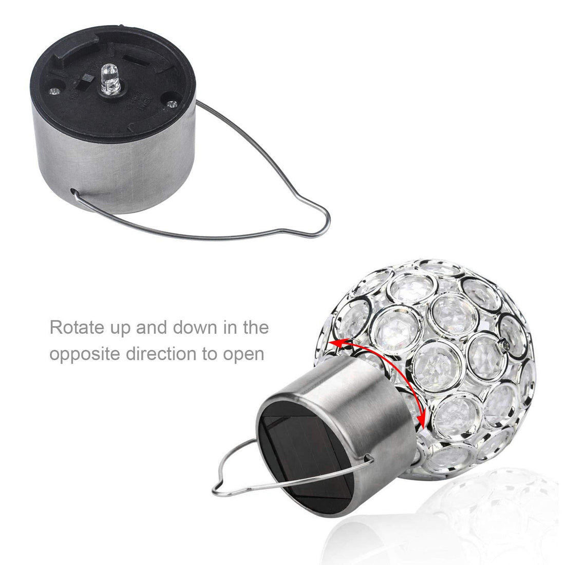 Solar Hanging Lights, 7 Color Changing Globe Lantern