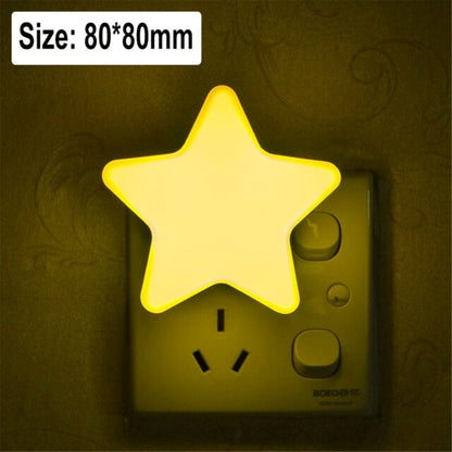 Xergy Star Shape LED Plug-in Night Light for Kids Dusk to Dawn Sensor Star Night Lights Pentagram Shaped LED Light Lamps for Bedroom Bathroom Kids Room, Children Sleep (Warm White)