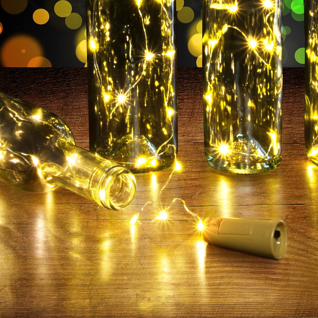 Cork Shaped Fairy String Light - Warm White - 2 Mtr (Pack of 2)