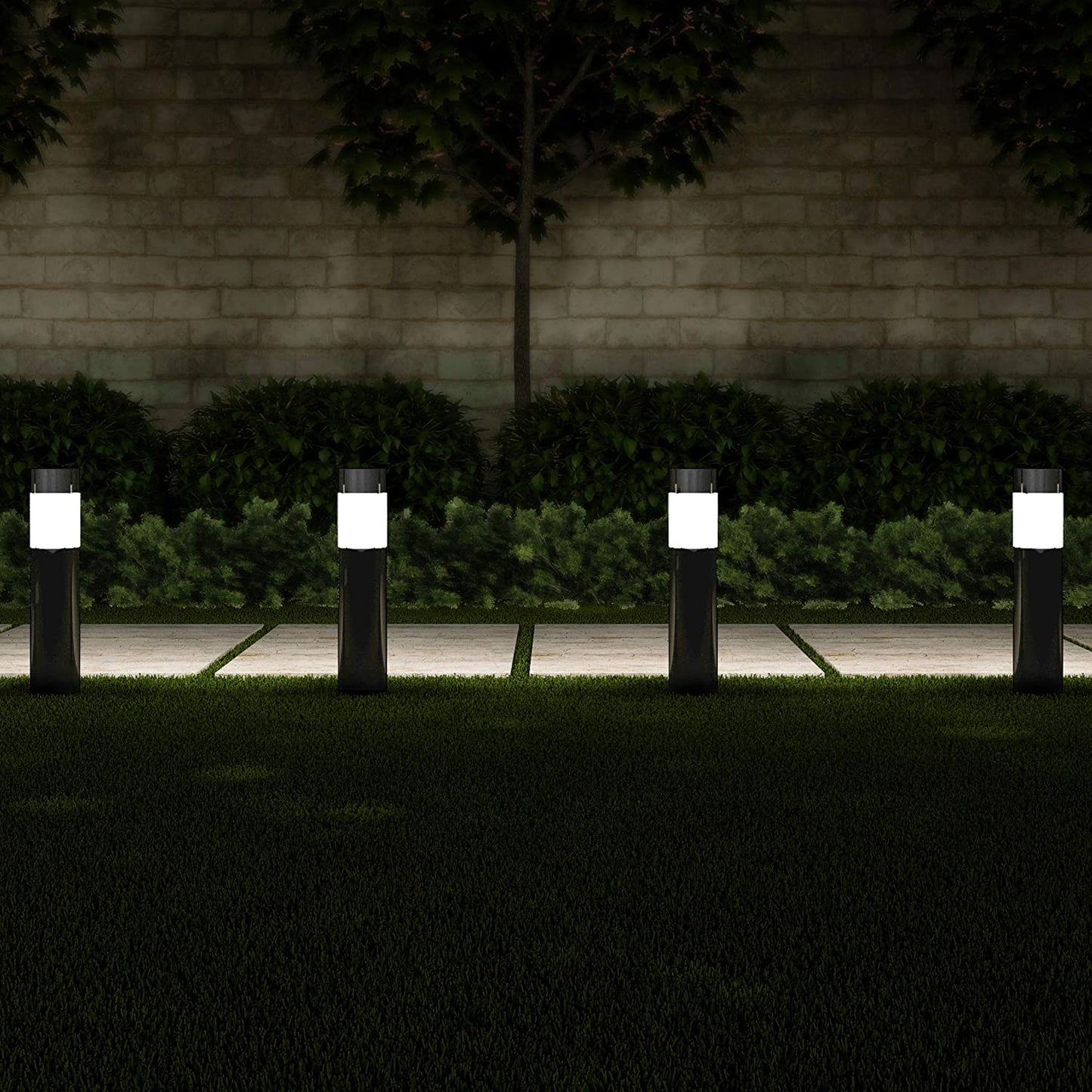 Xergy Solar pathway Lights Outdoor-LED Landscape Lights Waterproof Decorative Lighting for Backyard Lawn Patio, (Pack of 2)