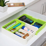 Utensil Drawer Organizer - Adjustable ABS Storage Boxes Cutlery Tray (Pack of 1)