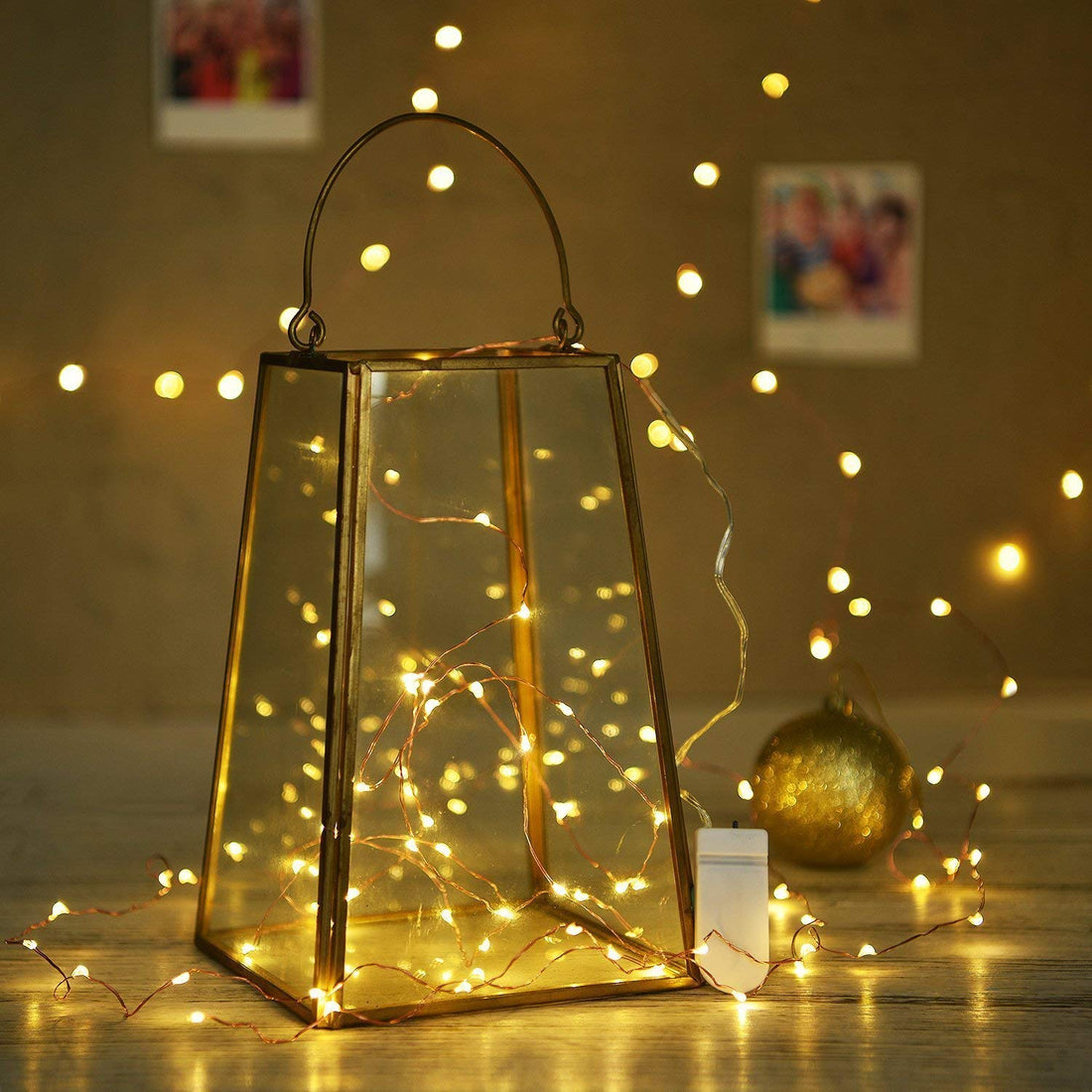 Starry String Light Warm White Battery Powered Button Light (Pack of 4)