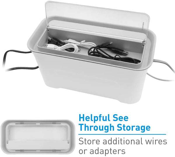 Cable Management Box Organizer with Storage & Ventilation (Pack of 1)
