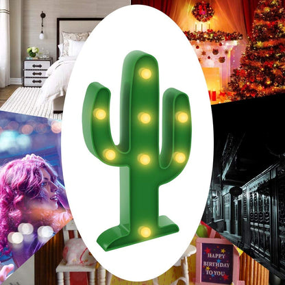 Marquee Light Cactus Shaped Green Color (Pack of 1)