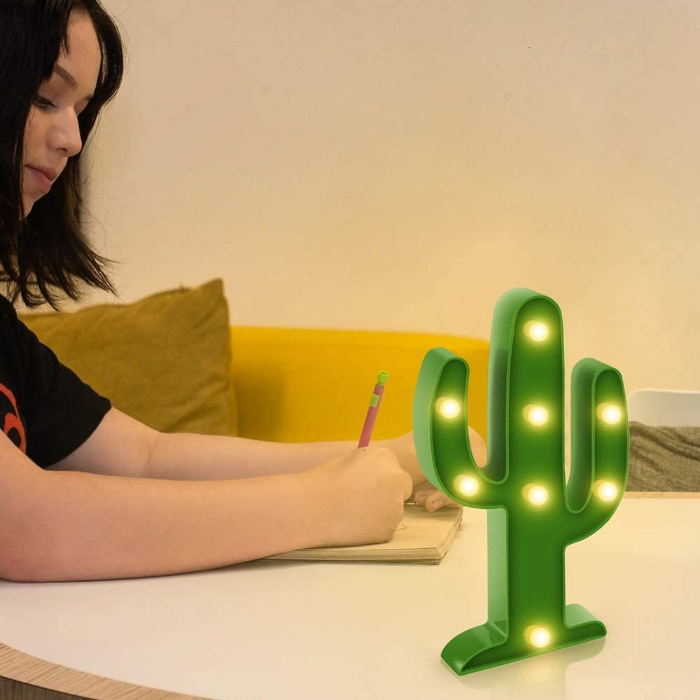 Marquee Light Cactus Shaped Green Color (Pack of 1)