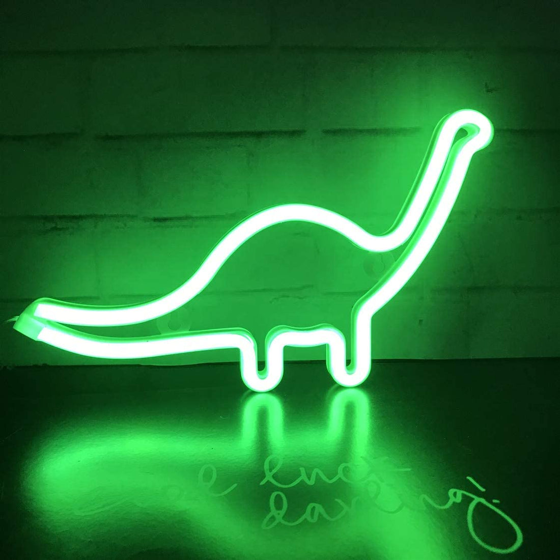 Dinosaur Shaped Neon Light ( Green)