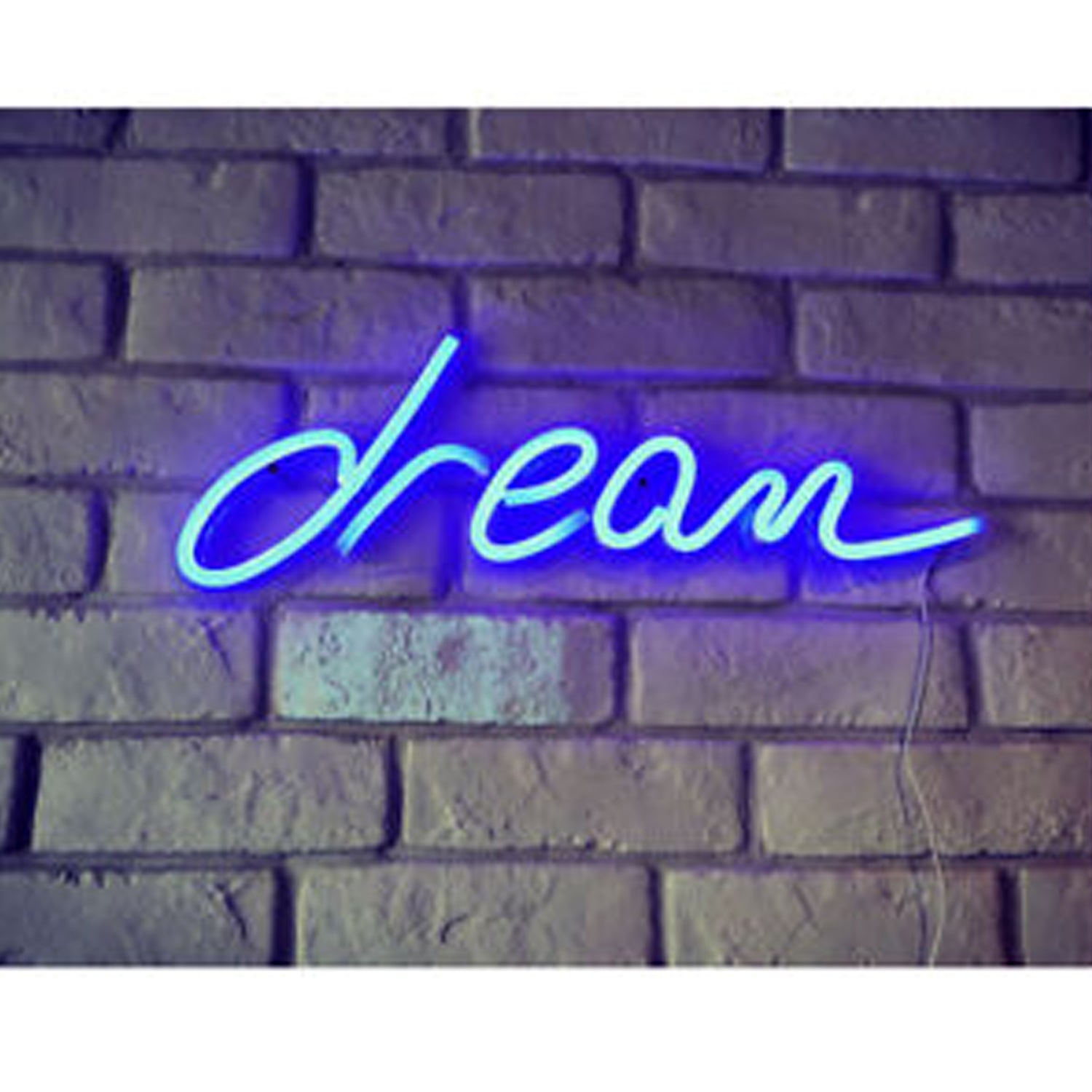 Dream Text Shaped Neon Wall Light - Multicolor