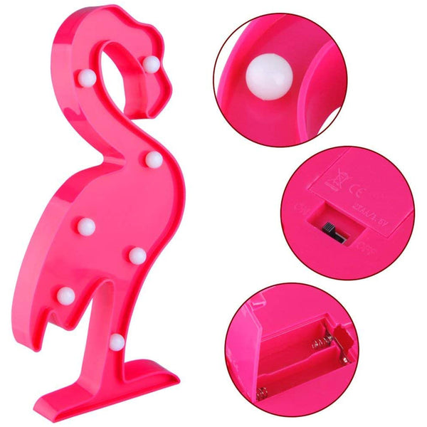 Marquee Light Flamingo Shaped Pink Color (Pack of 1)