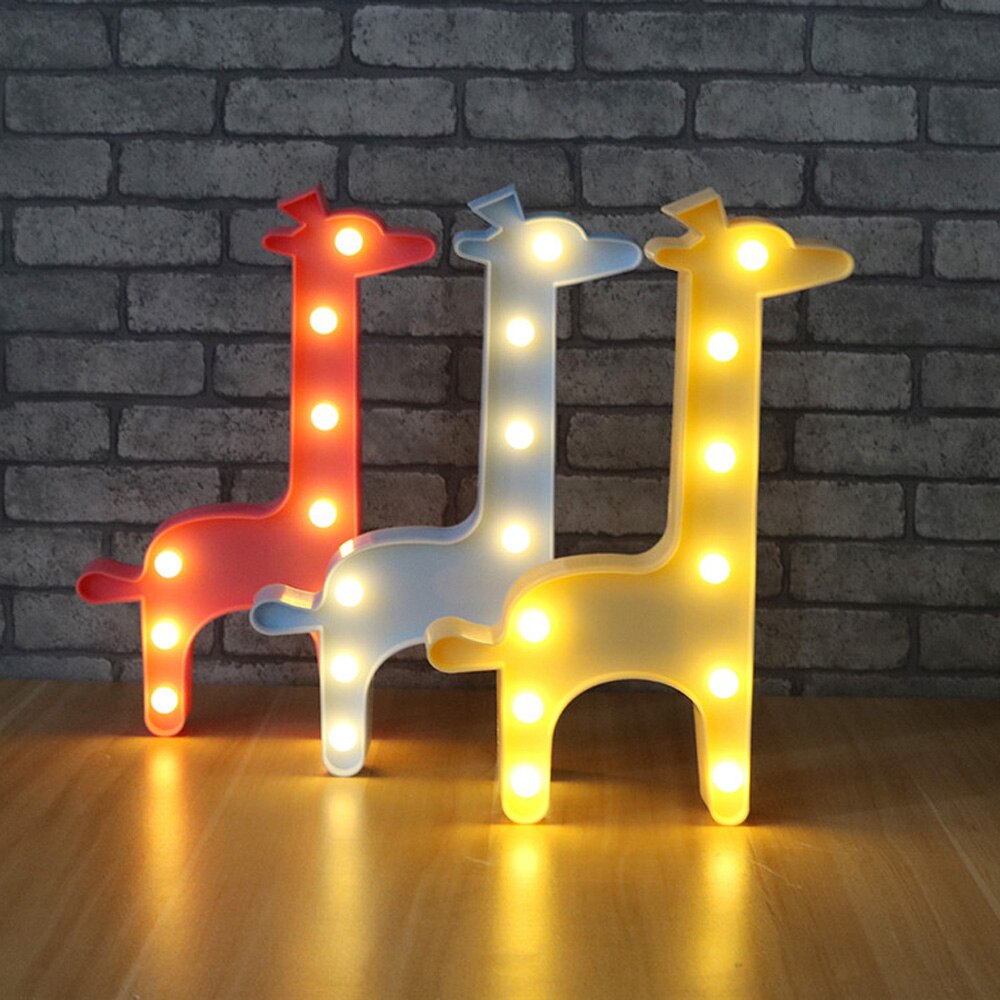 Marquee Giraffe Shaped Light - Blue