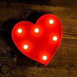 Marquee Light Heart Shaped Red Color (Pack of 1)