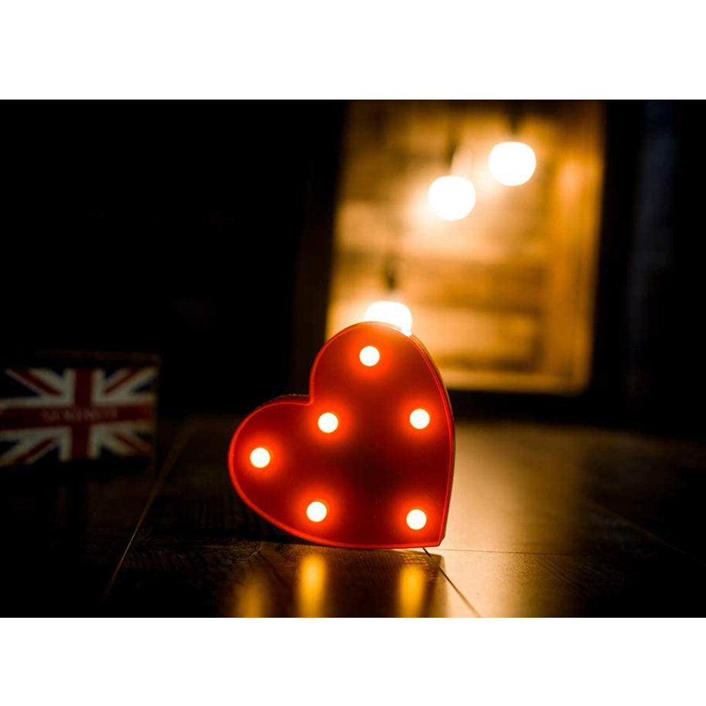 Marquee Light Heart Shaped Red Color (Pack of 1)