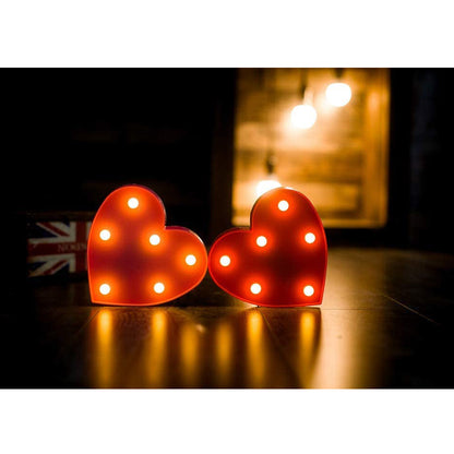 Marquee Light Heart Shaped Red Color (Pack of 1)