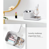 Cosmetic Makeup Organizer ABS Storage Box with Attached Hanger (Pack of 1)