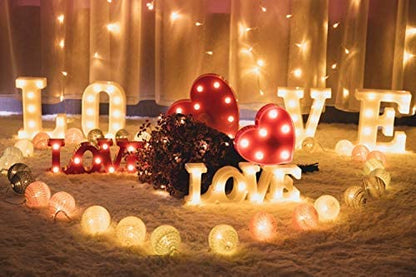 Marquee Light Love Shaped Red Color Large Size (Pack of 1)