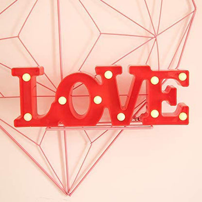 Marquee Light Love Shaped Red Color Large Size (Pack of 1)