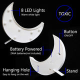 Marquee Light Moon Shaped White Color (Pack of 1)