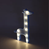 Marquee Light Giraffe Shaped Blue Color (Pack of 1)