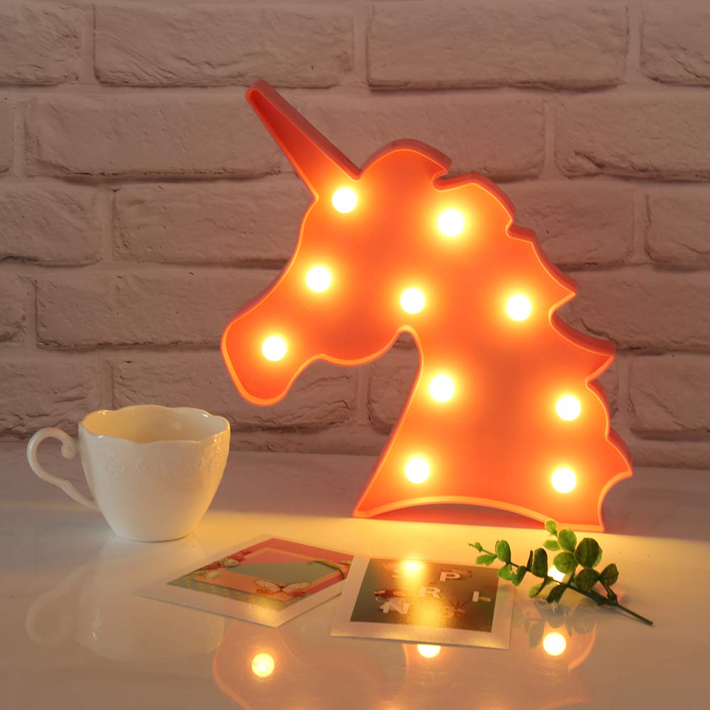 Marquee Light Unicorn Shaped Red Color (Pack of 1)