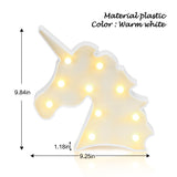 Marquee Light Unicorn Shaped white Color (Pack of 1)