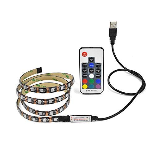 RGB 5050 5V USB Powered Flexible LED Strip Light Multi Color with Remote (4 Meter)